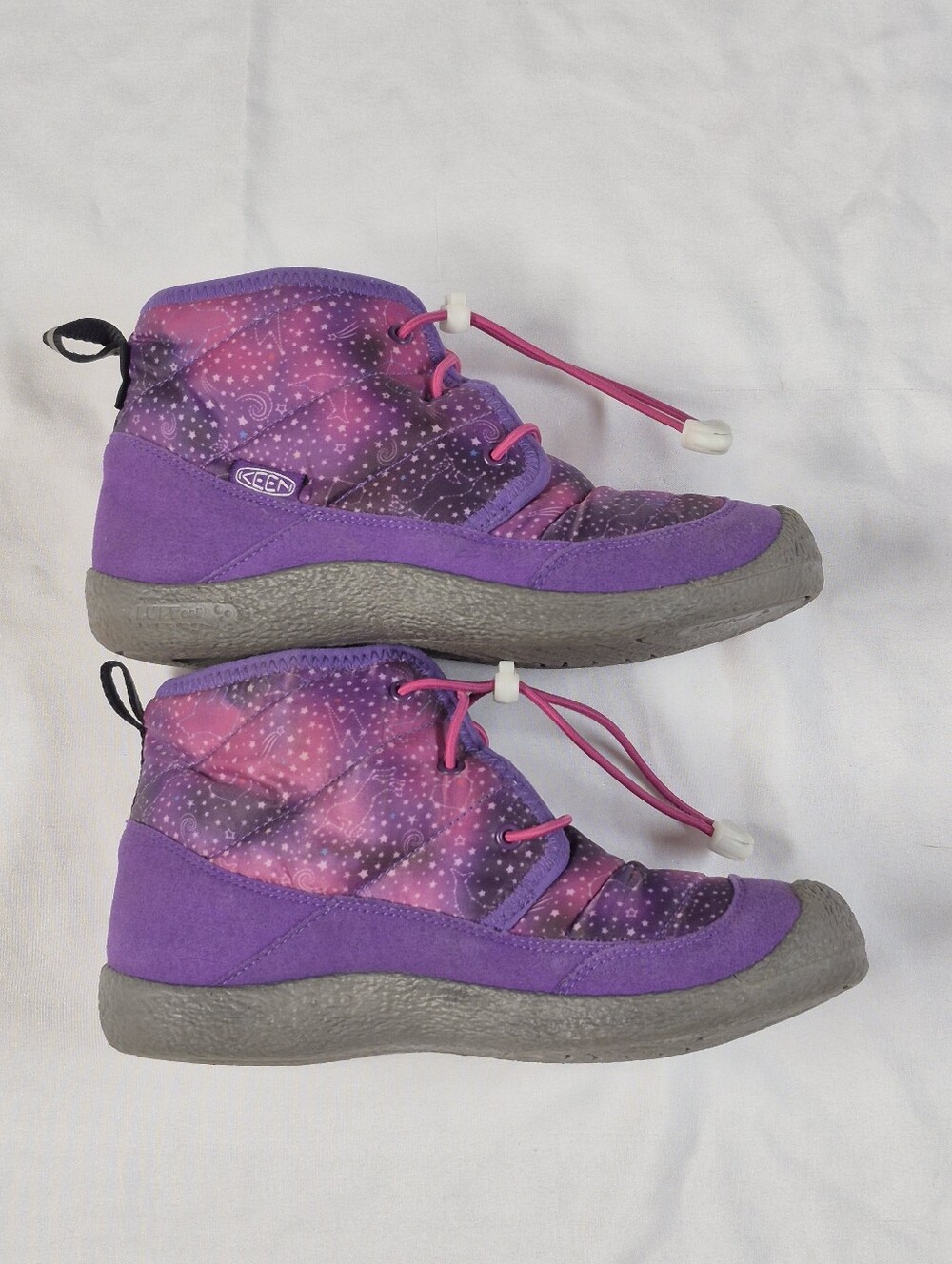 KEEN Howser II Chukka Mid Boot Waterproof Girls Tillandsia Purple Size 4 - Picture 3 of 9